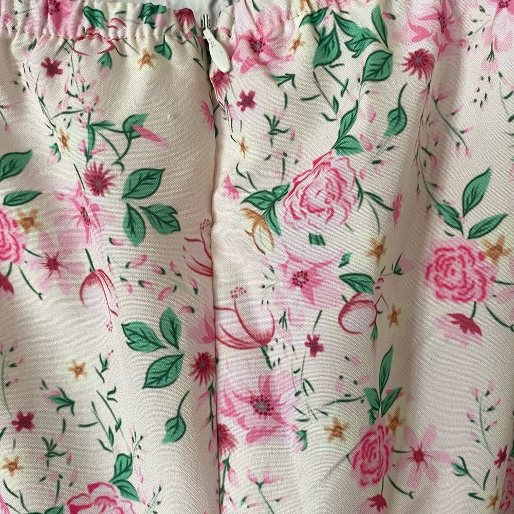 BOHEMIAN STYLE FLORAL PRINT SLIT SIZE MIDI DRESS - Picture 4 of 14